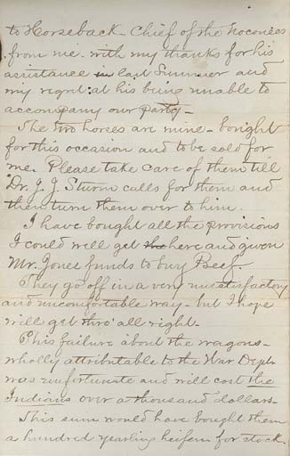 Click here to view larger image of letter written from Henry Alvord to Lawrie Tatum.