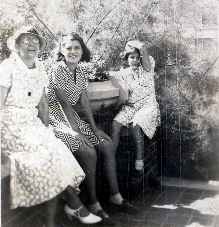 Anna Lewis with nieces Winnidell and Roseanna, circa 1937.