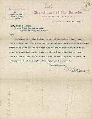 Click here to view larger image of letter from Daniel M. Browning to Hugh G. Brown.