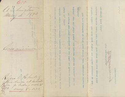 Click here to view larger image of letter from Daniel M. Browning to George D. Day.