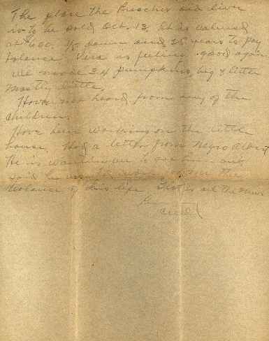 Click here to view larger image of letter from Curtis Lewis to Anna Lewis.
