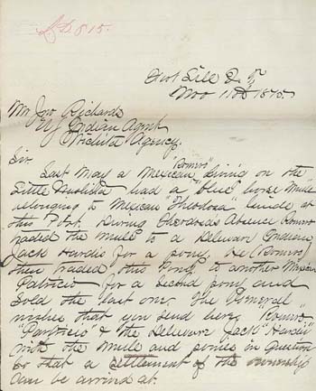 Click here to view larger image of letter from Wentz C. Miller to Jonathan Richards.
