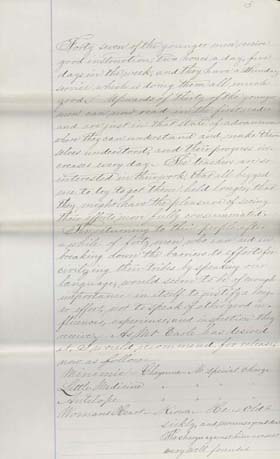 Click here to view larger image of letter from Richard Henry Pratt to Commissioner of Indian Affairs.