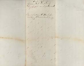 Click here to view larger image of back of letter from Jonathan Richards to Enoch Hoag.