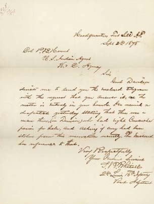 Click here to view larger image of letter from S. R. Whitall to P. B. Hunt.